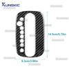 For 1999 2000 2001 2002 2003 2004 SEAT Leon Gear Shift Panel Frame Cover Sticker LHD Soft Real Carbon Fiber Interior Accessories.