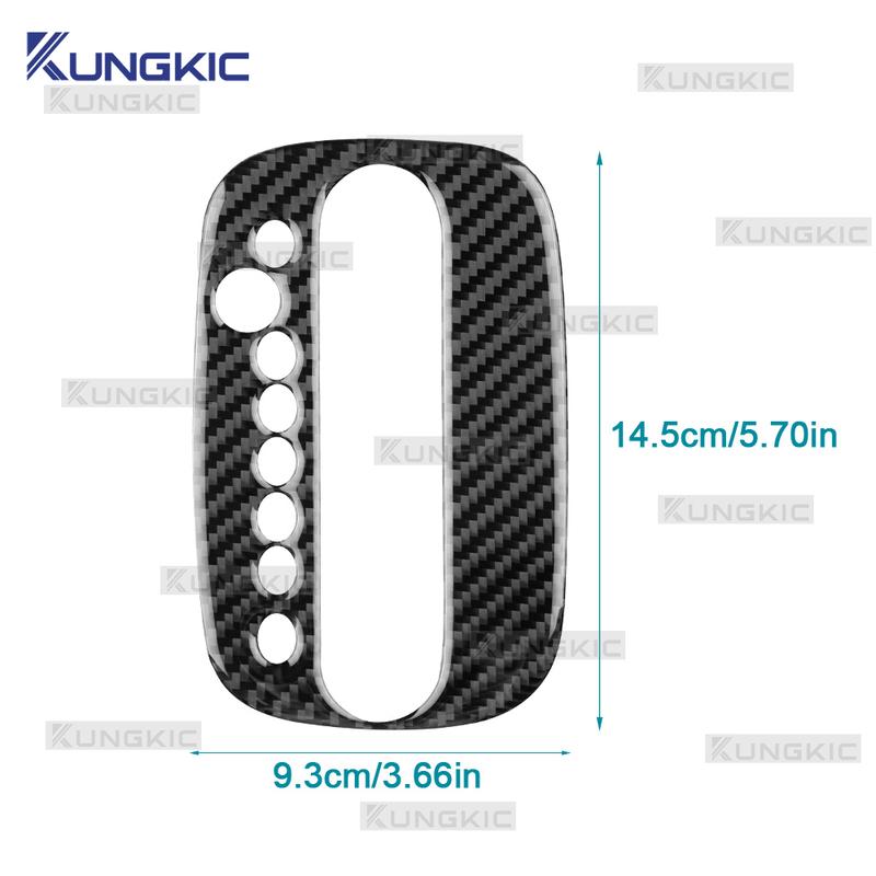 For 1999 2000 2001 2002 2003 2004 SEAT Leon Gear Shift Panel Frame Cover Sticker LHD Soft Real Carbon Fiber Interior Accessories.
