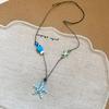 Starfish Ceramic Fish Pendant Ocean Sea Series Boho Ethnic Necklace Fish Starfish Necklace  Girls