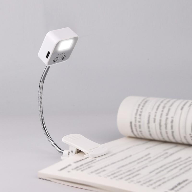 LED Desk Lamp USB Rechargeable Light Flexible Portable Book Clip Light Bedroom Table Reading Eye Protection Study Table Lamps