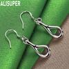 925 Sterling Silver Polished Openwork Teardrop Earrings - Fashion Gift Jewelry
