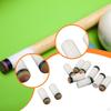 10 Pieces Slip On Pool Cue Tips with White Ferrules Easy Installation Indoor Game Accessories