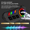 2-in-1 microphone Motorcycle Helmet Bluetooth Headset - Bluetooth 6.0, IP65 Water Resistance, Voice Control Supported, 20-Hour Battery Life