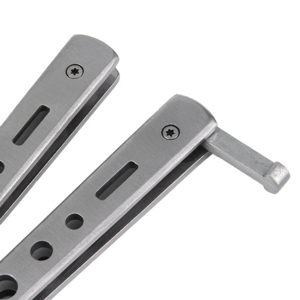 Stainless Steel Practice Training Butterfly Style Knife Hair Comb Cool Hair Care Styling Tools