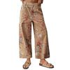 Women's High Waist Floral Print Wide Leg Pants