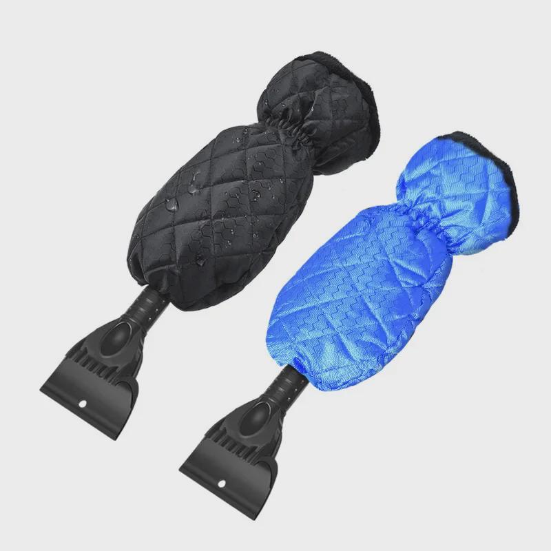 Car Snow Shovel with Warm Plush Gloves and Ice Scraper