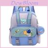 Childrens Double Shoulder Backpack With Oxford Fabric And Astronaut Rabbit Pattern For School Use