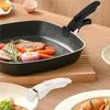 AT19-Nonslip Detachable Handle Cookware Set, Heat Resistant Pan Handle Featuring Hanging Hole And Anti-Scalding Clips