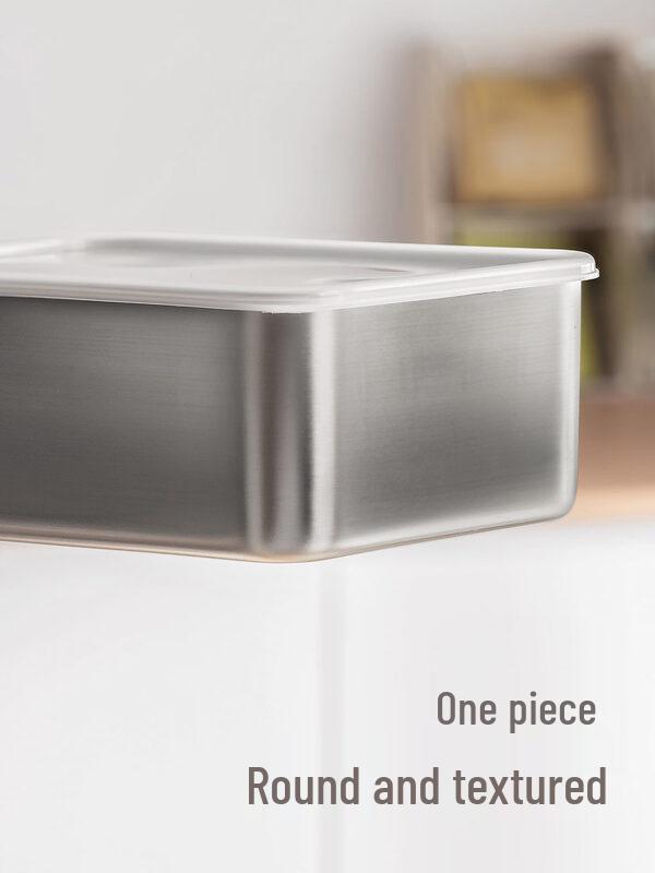 ZISIZ Lazy Corner Stainless Steel Food Storage Container