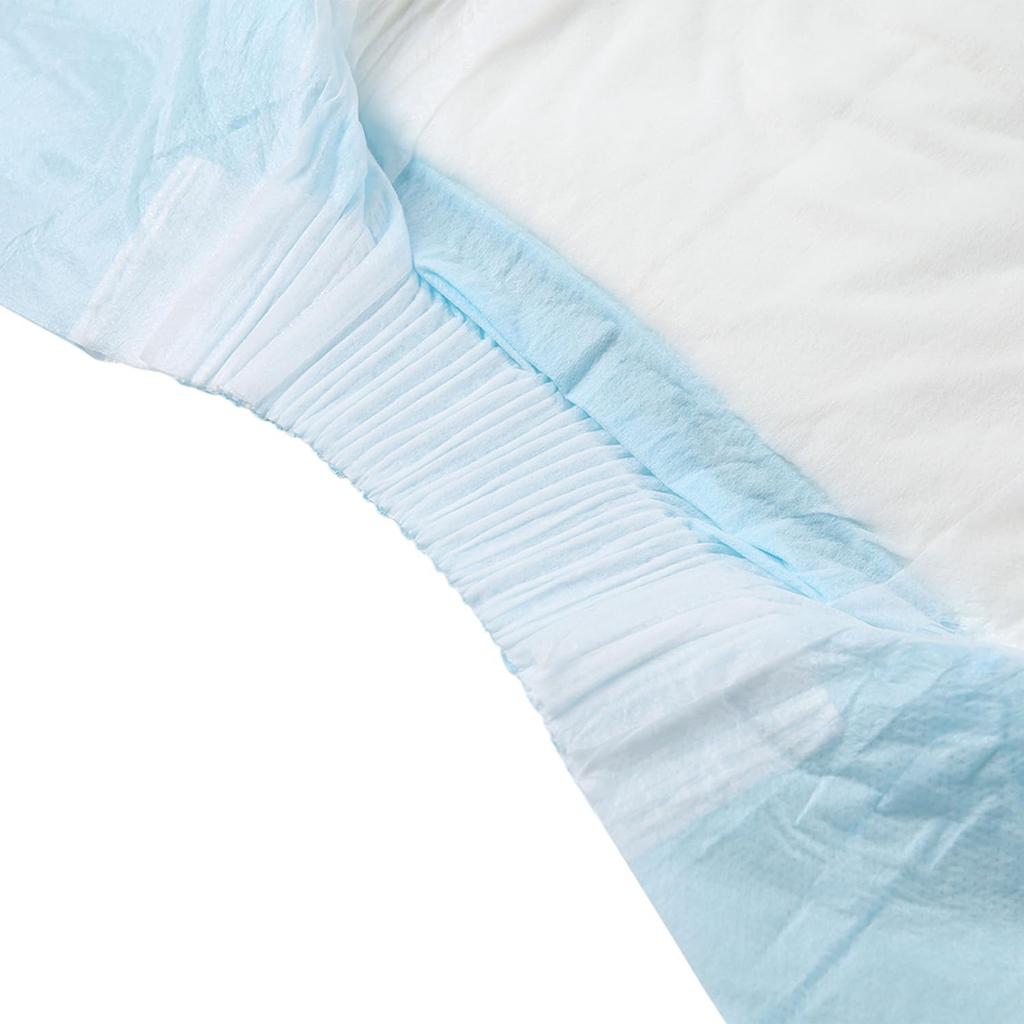 CutiePlusU Adult Diaper Set with Unisex Incontinence Maximum Nighttime Absorbency Blue Backplane Penguin Fishing (3-Pack) Labels, Pants, - (M,