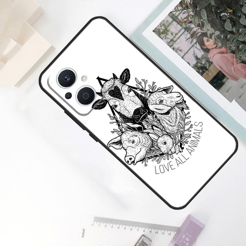Vegan Inspiration Case For OPPO Reno 11F 4Z 5Z 8T 10 Pro 4 6 7 8 5 Lite OPPO Find X6 Pro X2 X3 X5 Lite Cover