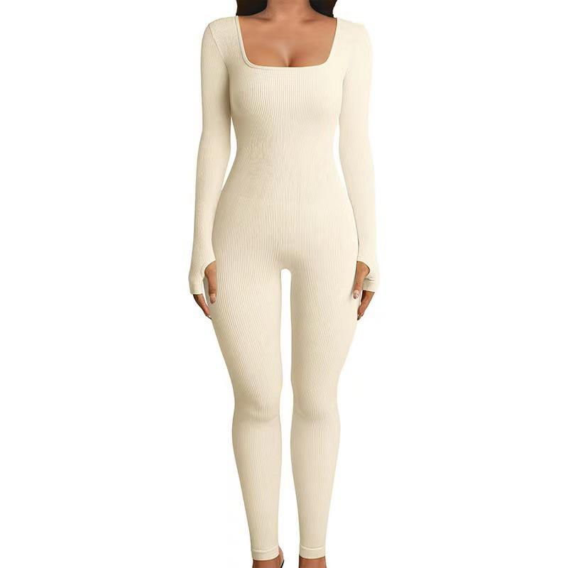 Tuta Slimming a Coste con Scollo Quadrato - Moda Donna Autunno/Inverno 2025