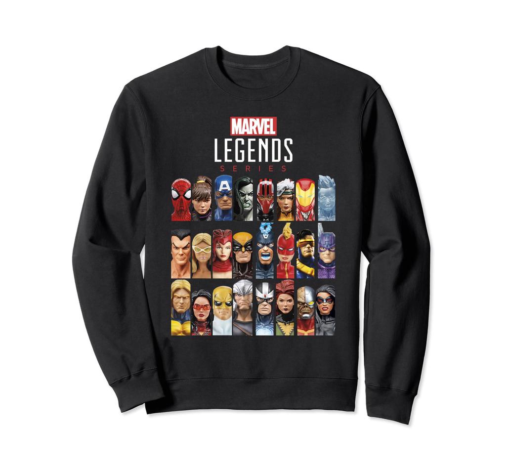 Marvel Legends Series Hero Headshot Poster Sweatshirt