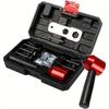 26 Pièces Convertisseur de Pistolet à Riveter Écrou Mtrique Impérial Pistolet à Riveter Écrou Pistolet à Riveter Outils Multifonctionnels Serrurerie