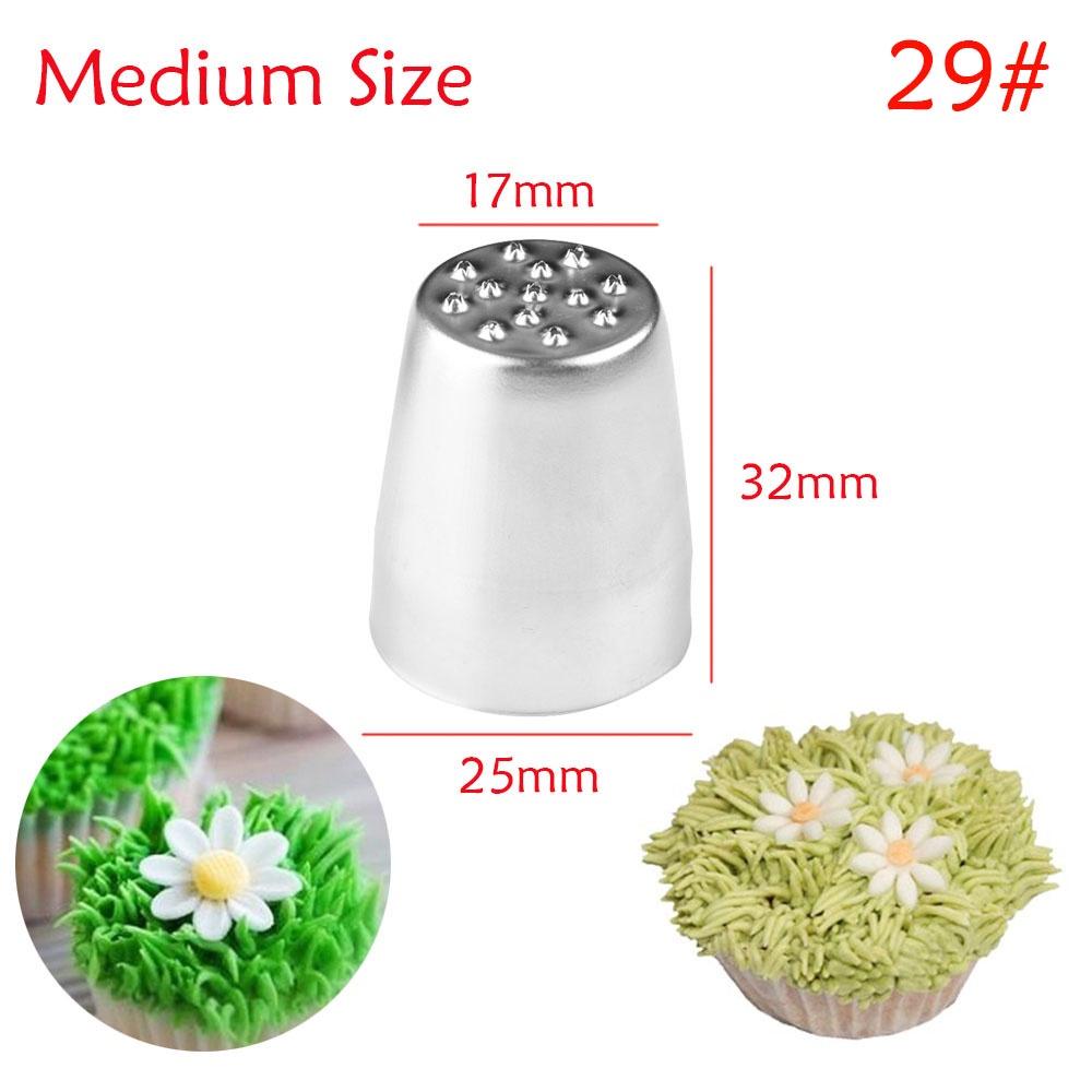 3Pcs Grass Ice Cream Cake Decoration Tips Set Easter Party Pastry Tools Stainless Steel Piping Icing Nozzle Cupcake Heads