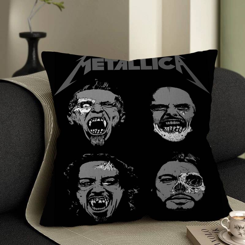 Band M-METALLICA Anime 45*45cm Cushion Cover Pillow Cover Decor Pillowcase Home Pillowcase for Couch Pillow