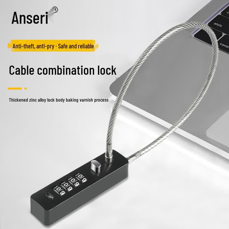 Anserui Steel Cable Combination Lock