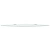 VidaXL Étagères d'angle 2 pcs et supports chromés Verre Blanc 35x35 cm