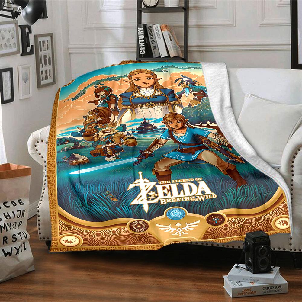 1pc Triforce Symbol flannel Blanket for Super Soft Cute Comfort Blanket for Travel Bedding Couch Sofa Blanket Y82556