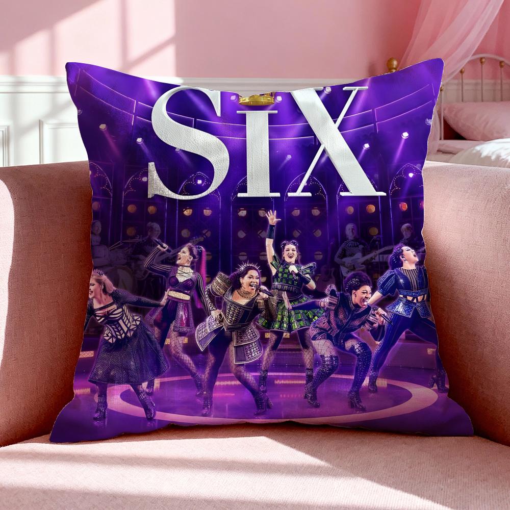Musical S-Six: The Musical Cushion Cover Breathable Linen Pillowcase Summer Odorless Eco-Friendly Invisible Zipper Washable