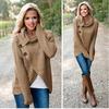 Casual Solid Knit Sweater Ladies V Neck Crew Neck Warm Daily Long Sleeve Blouse