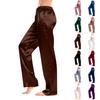 Pantalon Décontracté Léger Satiné Mode Femme Ample Décontracté