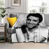 Elvis Throws Blanket 3D Printing Rock Singer Sofa Blanket  Adults and Children Bedroom Living Room Decoration Blanket for Bed