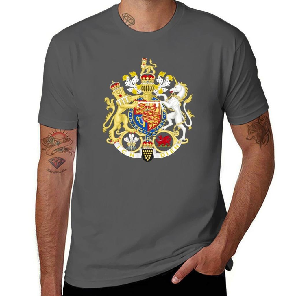 T-shirt Stemma del Principe di Galles Tessuto Resistente Maglietta da Lavoro
