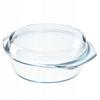 KADAX Heat-Resistant Dish with Lid for Baking Round Glass