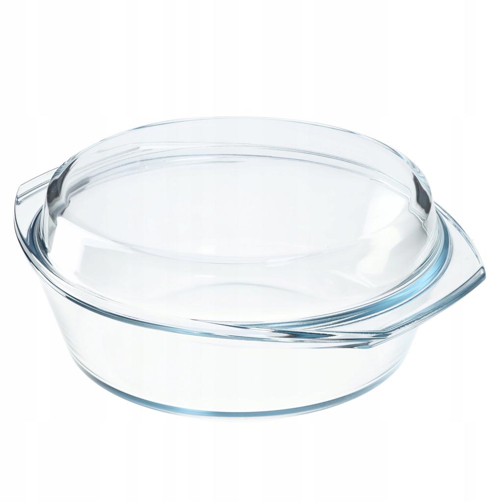KADAX Heat-Resistant Dish with Lid for Baking Round Glass