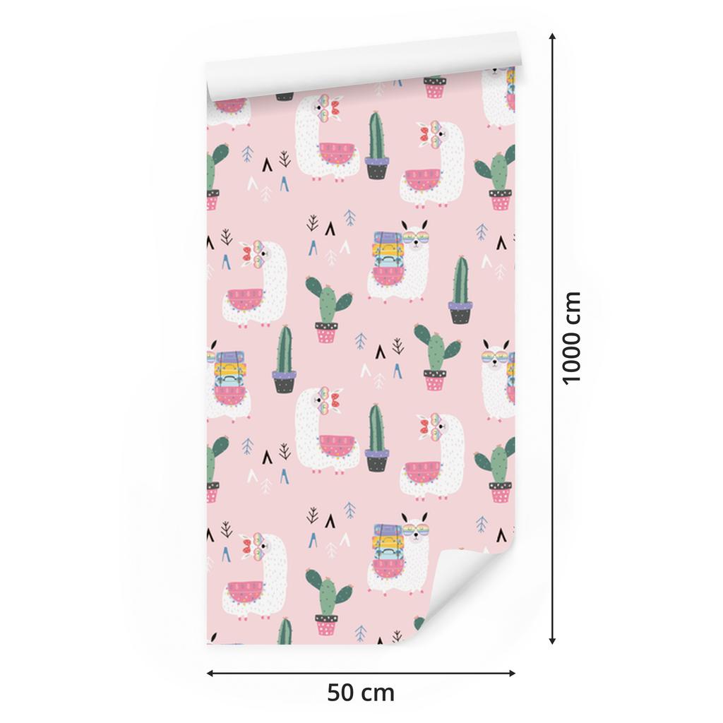 Lamy wallpaper with colorful patterns for living room and bedroom 50x1000