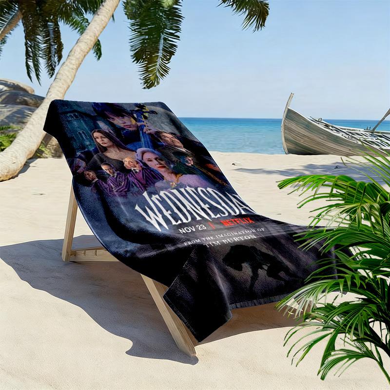 Supernatural Gothic Mystery beach towel Beach towel for vacation photos beach swim Absorbent bath towel Outdoor pool towel beach beach towel Comfort