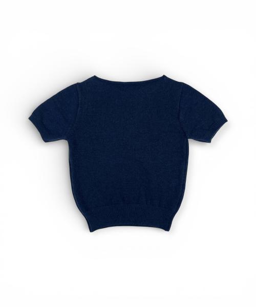 Bonseullipi Soft Half Sleeve Knit (Navy)
