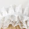 Anime Maid Headband for Girls Lolita Style Ruffle Lace Headband with Ribbon Bowknot ComicShow Masquerade Balls Hairband
