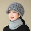 Mom Hat Lady Autumn and Winter Velvet Warm Rabbit Hair Cold Cotton Wool Hat