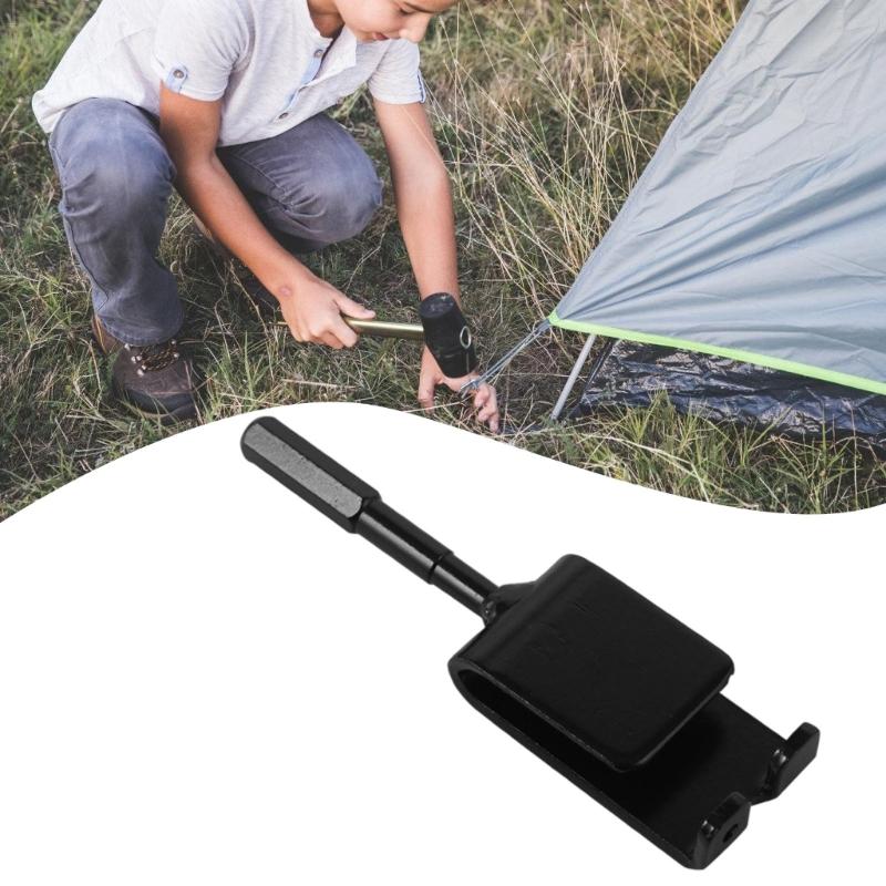 Universals Ice Anchors Tool Camping Tent Threaded Peg Portable Ice Shelter Stake Nails Practical Ice Anchors Tool Drill