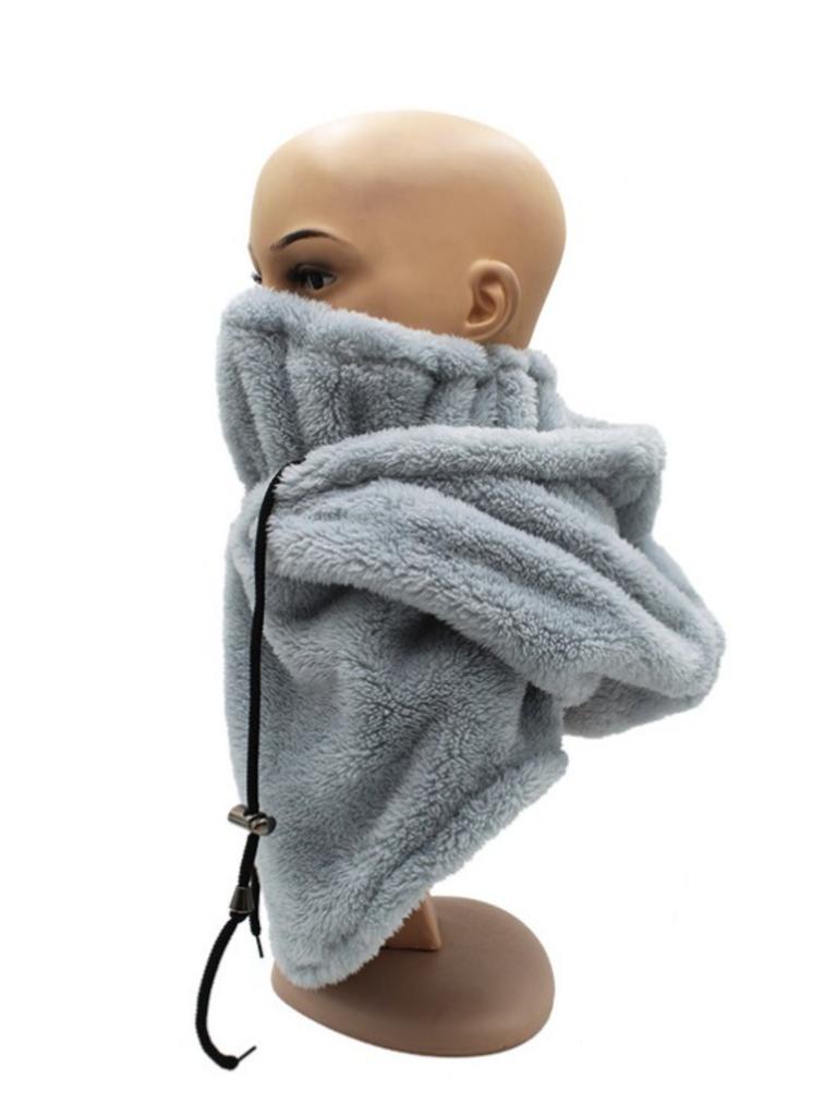 Winter Unisex Outdoor Cycling Hat, Sports Windproof Hat, Cold Resistant Thick Scarf Headband, Arctic Fleece Face Mask, Warm Hat