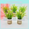 Artificial Plant Miniature Green Houseplant For Home Office And Hotel Decor
