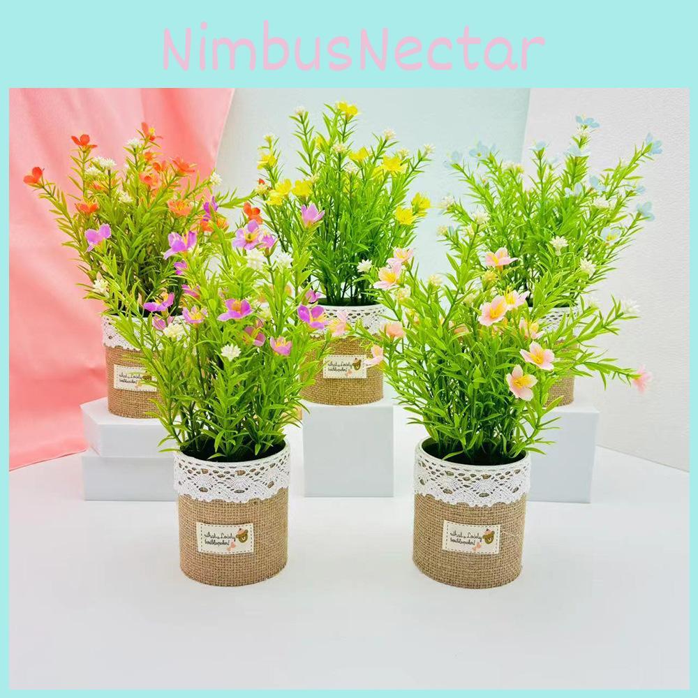 Artificial Plant Miniature Green Houseplant For Home Office And Hotel Decor