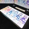Kawaii Anime Girl Hololive Mousepad Large Keyboard Desk Mat Shirakami Fubuki Usada Pekora Gaming Mouse Pad LockEdge Non-slip Mat
