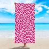 1pz Telo mare con stampa leopardata, microfibra ultrafine ad asciugatura rapida assorbente da viaggio, piscina, telo da bagno multifunzionale