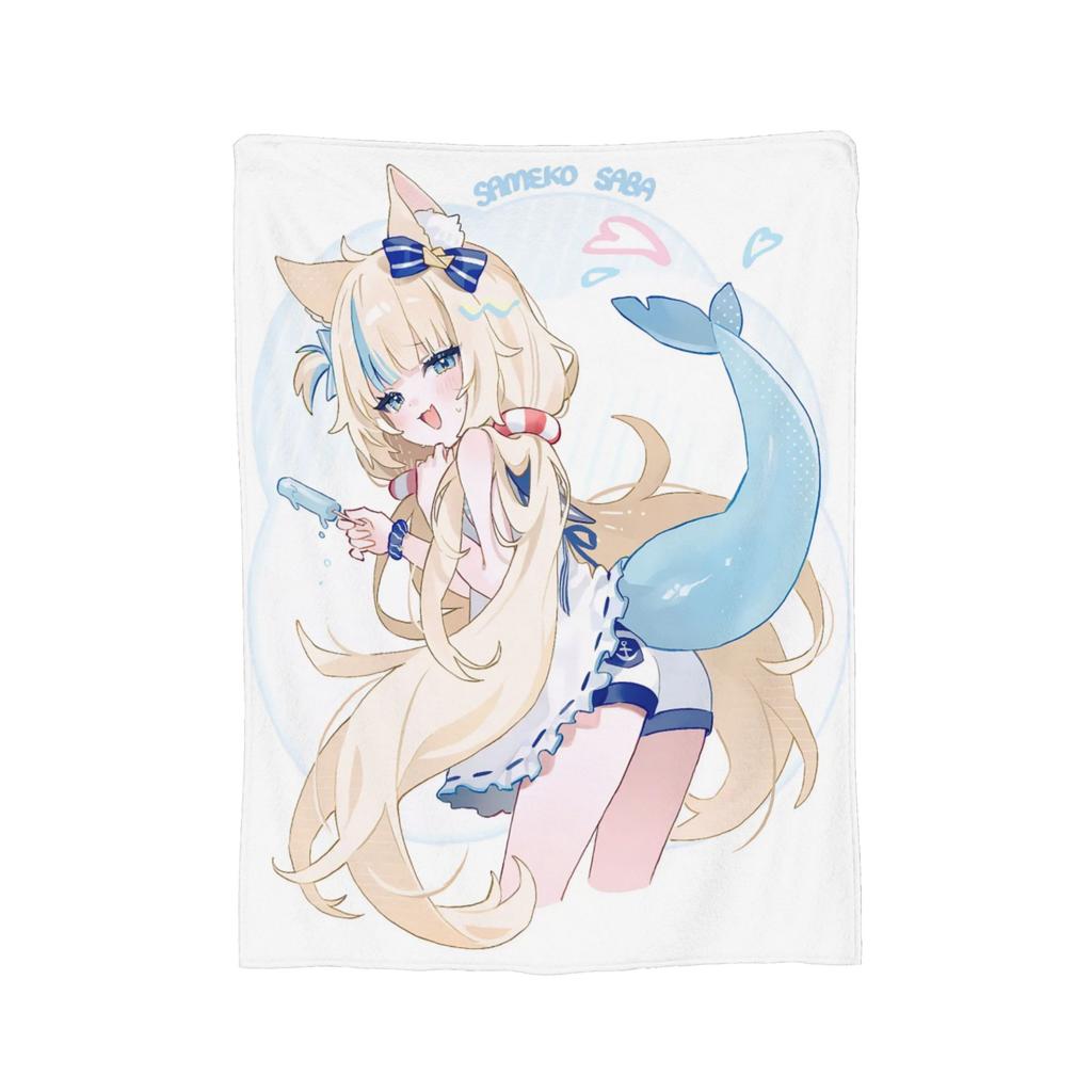 Sameko Saba Blanket Fleece Spring Autumn  Multi-function Soft Throw Blankets for Bed Office Quilt