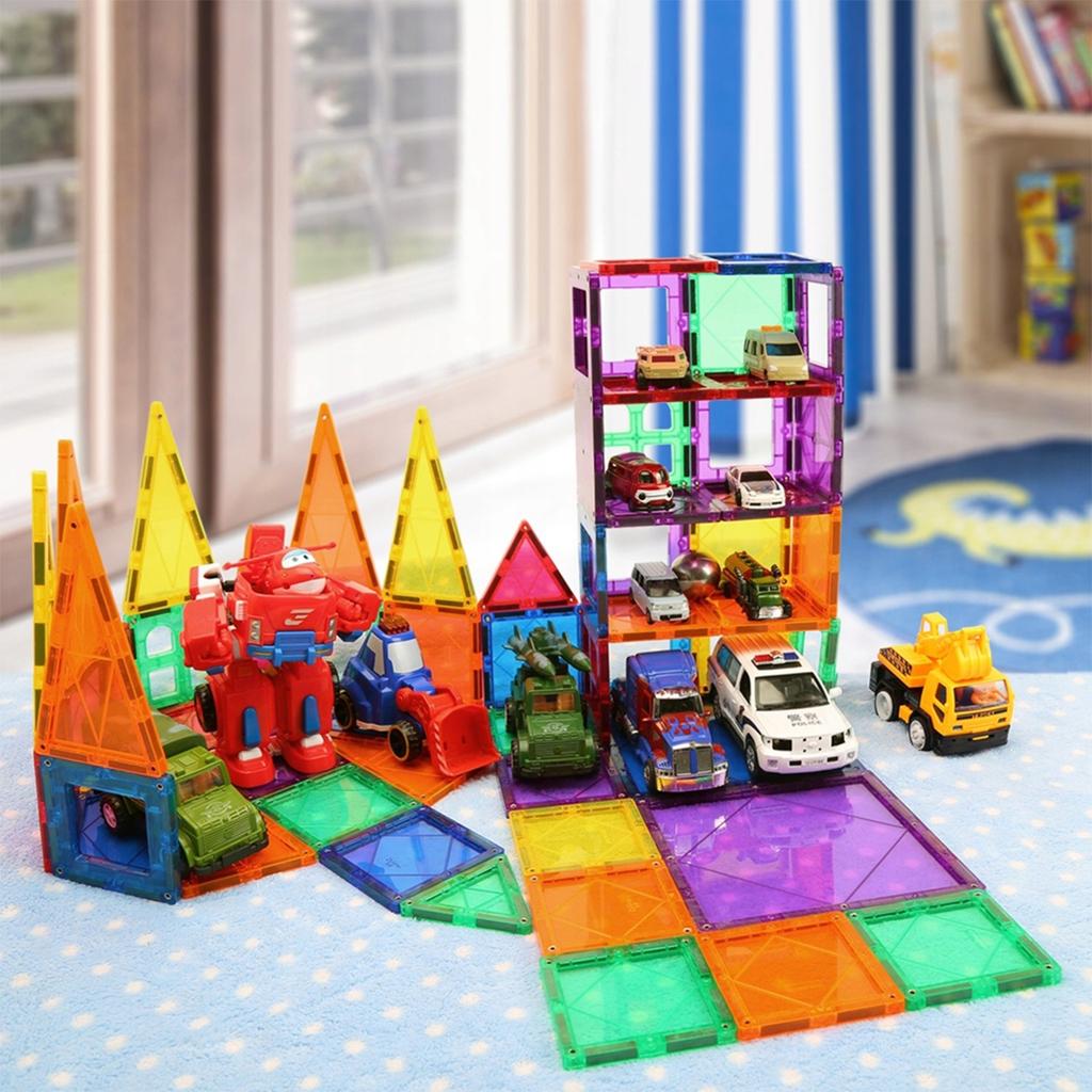 3D Magnetic Building Blocks Educational Constructions 45-Piece Puzzle for Children
