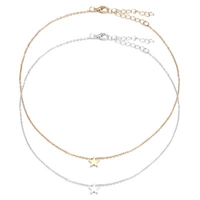 Fashion Women Star Charm Pendant Alloy Chain Necklace Wedding Party Jewelry Gift