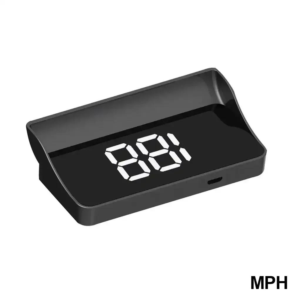 Car Head Up Display GPS HUD Digital Speedometer Plug & Play Universal Big Font KMH Windshield Projector Car Accessories