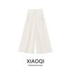 Fashion Style 2024 Summer New Arrival Women's Clothing High Waist All-Matching Linen Blended Pleated Wide Leg Pants 2365586
