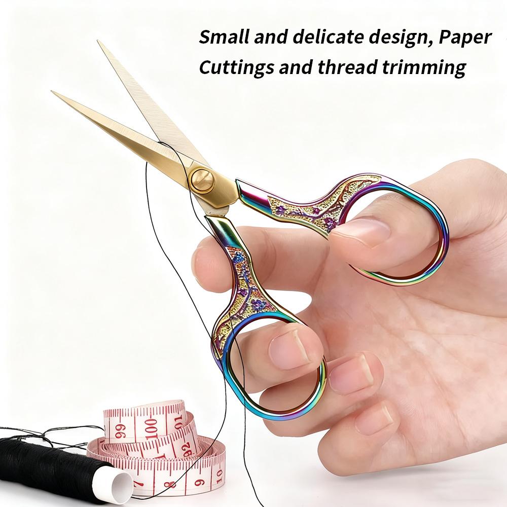 1PC Stainless Steel Vintage Scissors for Sewing Fabric Cutter Embroidery Tailor Thread Shears - Sewing Tool