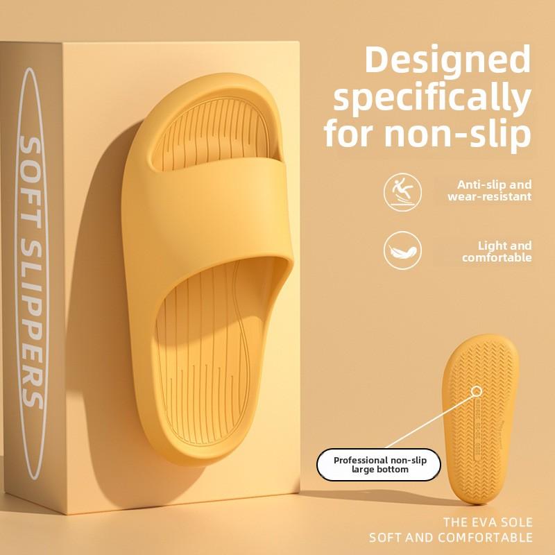 Slippers with A Feeling of Stepping on Poop for Men In Summer, Suitable for Outdoor Wear, Odor Proof Indoor, Home Bathroom, EVA Slippers for Women