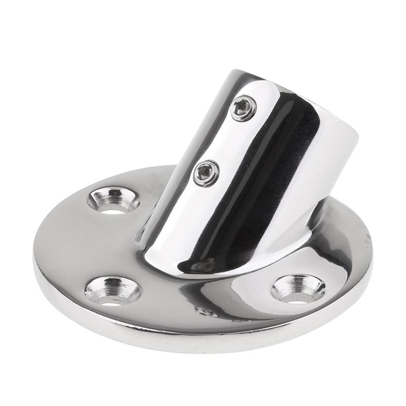 Alastin 30/45/60/90 Degrees 25mm Mount Pipe Stanchion 316 Stainless Steel Boat Handrail Fittings Stanchion Round Base