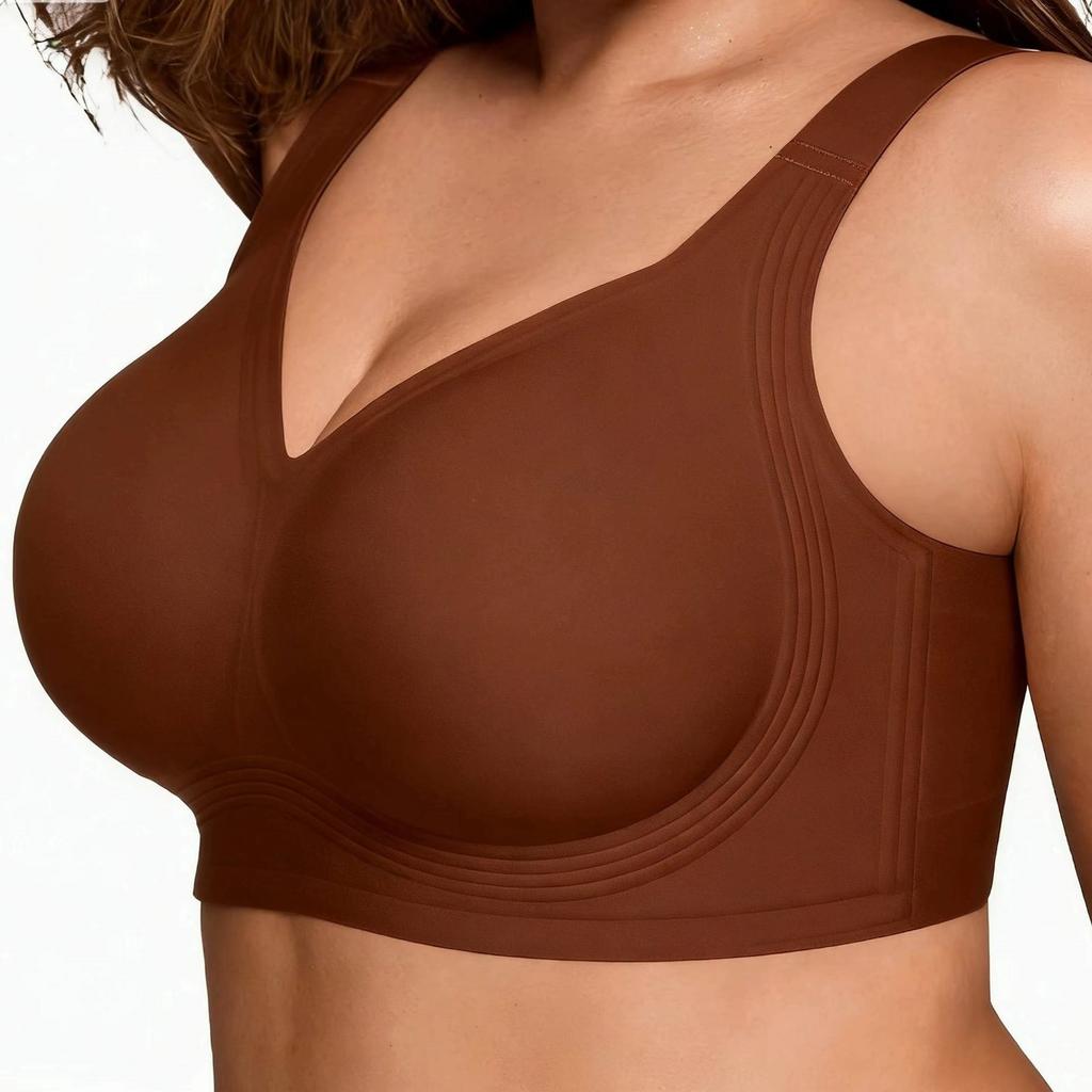 Reggiseno 3D in Gel Morbido a Supporto Sollevante per Donna, Comfort Traspirante con Schiena Intagliata, Intimo Quotidiano